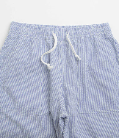 Service Works Seersucker Chef Pants in Navy Stripe