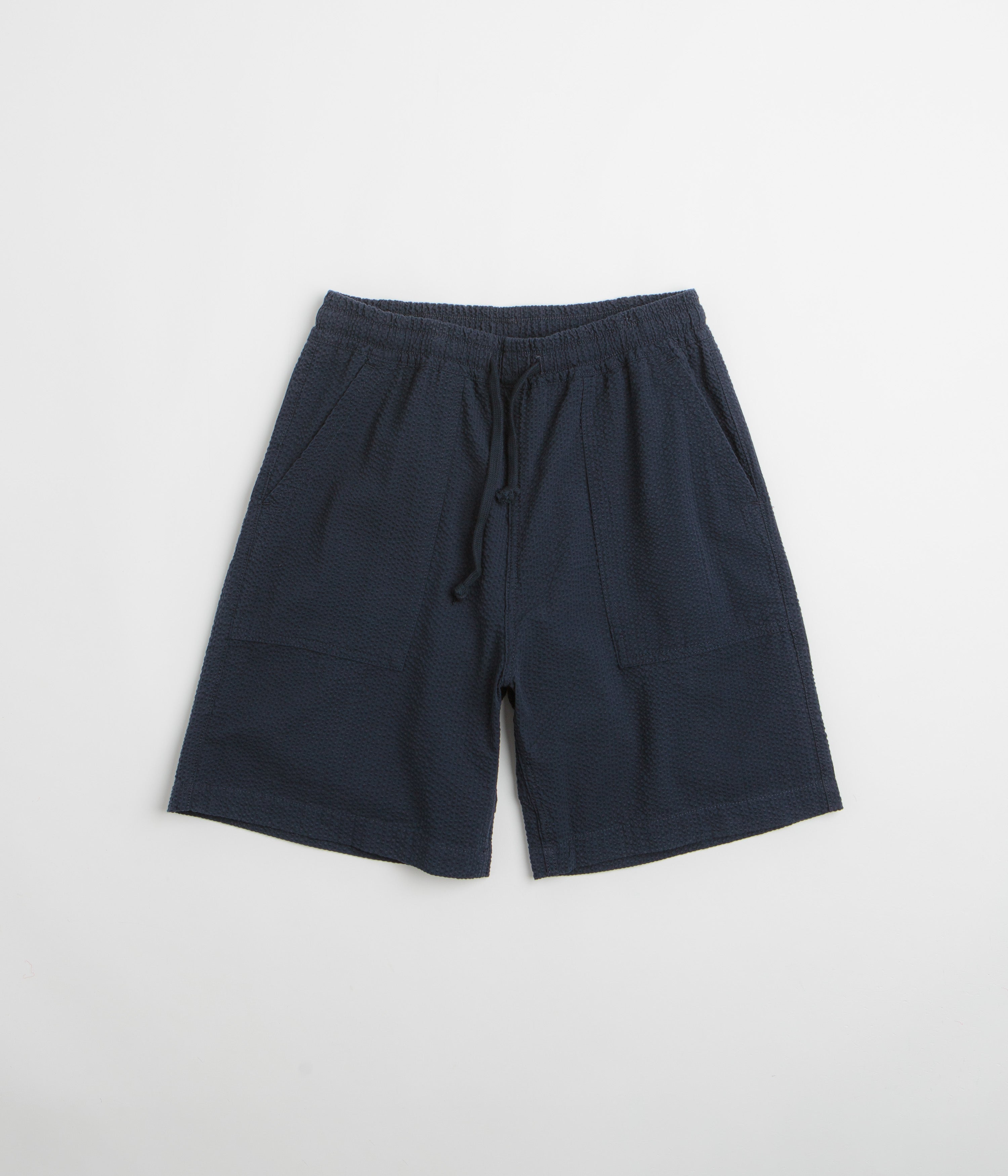 Service Works Seersucker Chef Shorts - Dark Navy