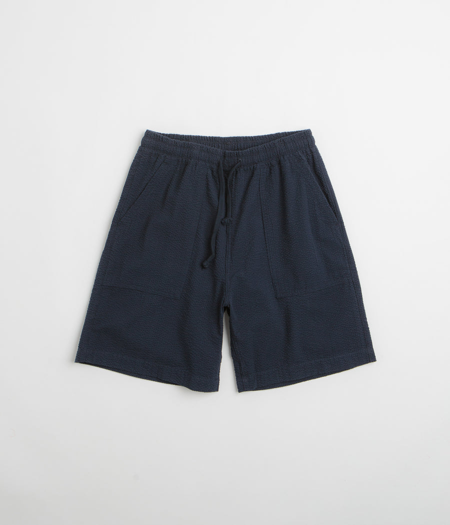 Service Works Seersucker Chef Shorts - Dark Navy