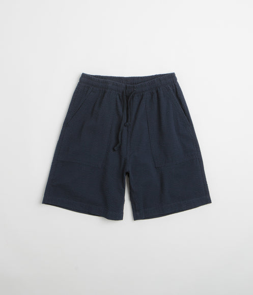 Service Works Seersucker Chef Shorts - Dark Navy
