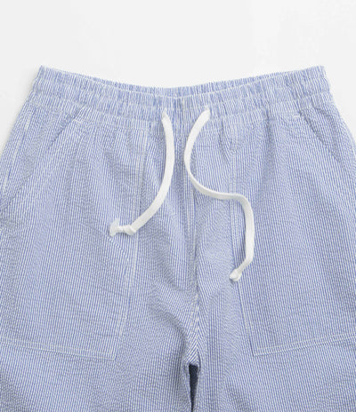 Service Works Seersucker Chef Shorts - Navy Stripe