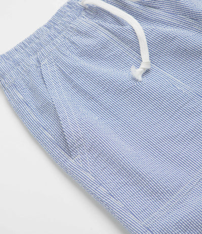Service Works Seersucker Chef Shorts - Navy Stripe