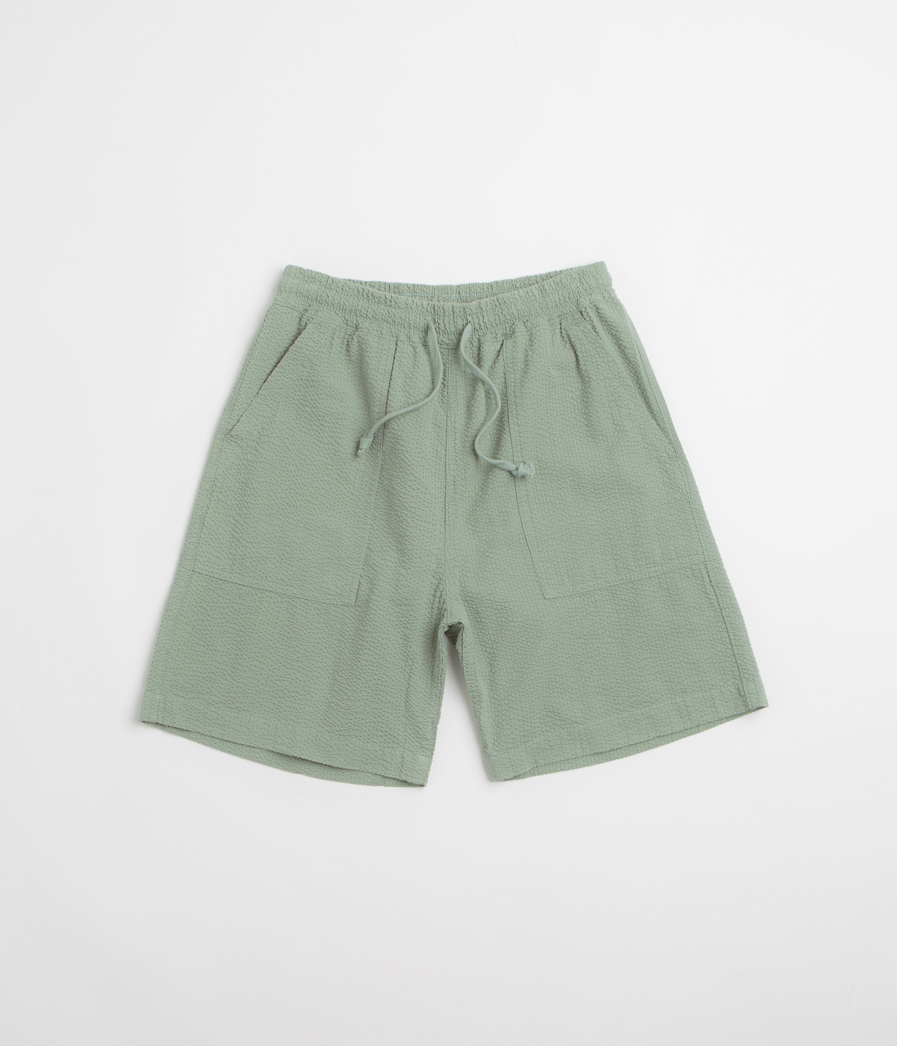 Service Works Seersucker Chef Shorts - Sage