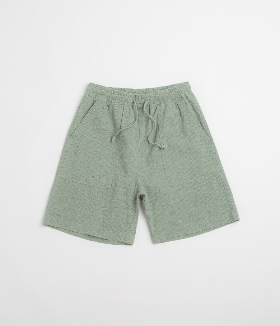 Service Works Seersucker Chef Shorts - Sage