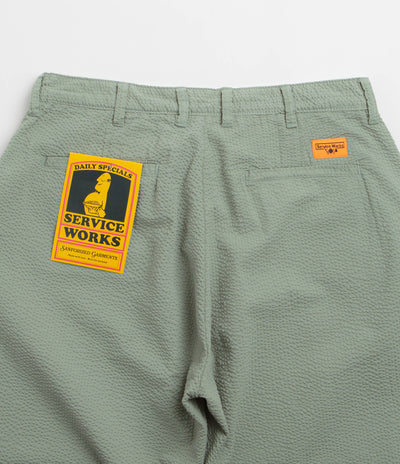 Service Works Seersucker Part Timer Shorts - Sage