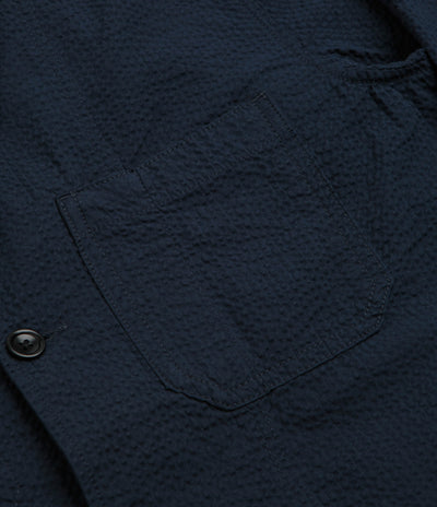 Service Works Seersucker Server Suit Jacket - Dark Navy