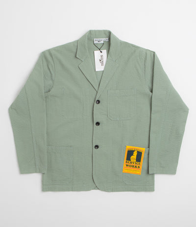 Service Works Seersucker Server Suit Jacket - Sage