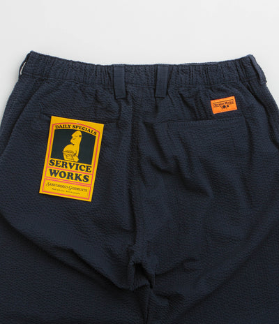 Service Works Seersucker Waiter Pants - Dark Navy