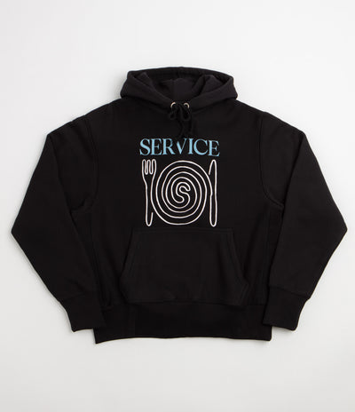 Service Works Spiral Hoodie in Black