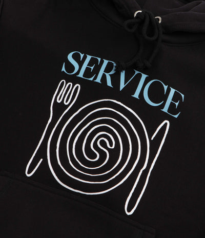 Service Works Spiral Hoodie in Black