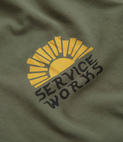 Service Works Sunny Side Up T-Shirt in Olive