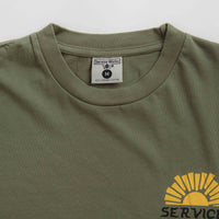 Service Works Sunny Side Up T-Shirt in Olive thumbnail