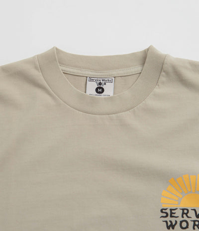 Service Works Sunny Side Up T-Shirt in Stone