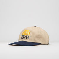 Service Works Sunnyside Up Cap in Off-White and Navy thumbnail