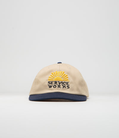Service Works Sunnyside Up Cap in Off-White and Navy