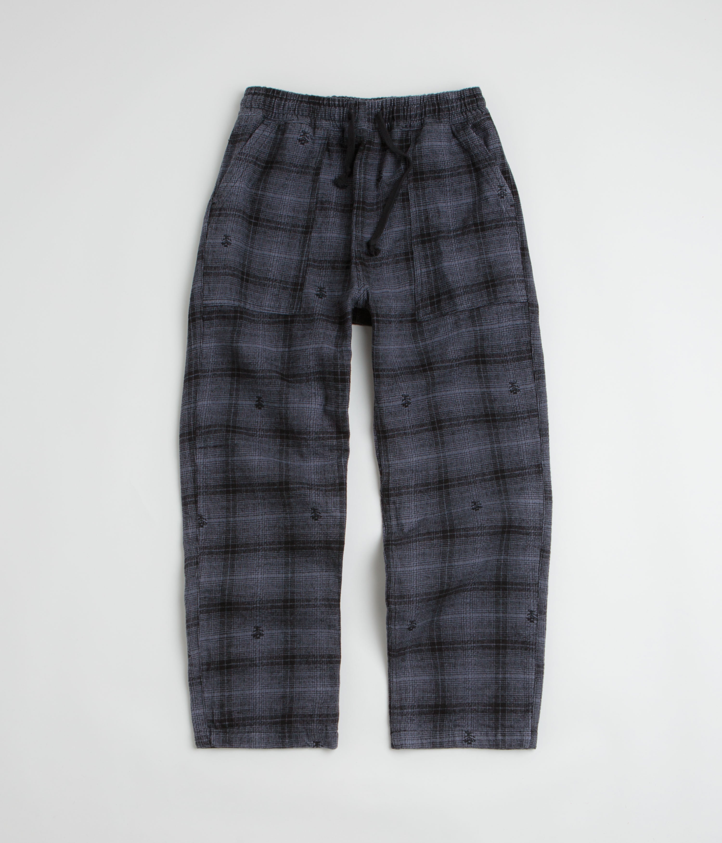 Service Works Thistle Plaid Chef Pants in Black