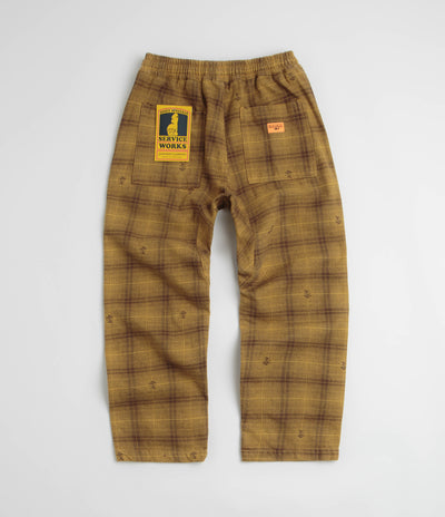 Service Works Thistle Plaid Chef Pants - Ochre