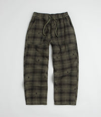 Service Works Thistle Plaid Chef Pants in Olive