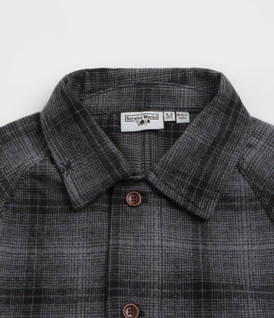Service Works Thistle Plaid FOH Jacket - Black