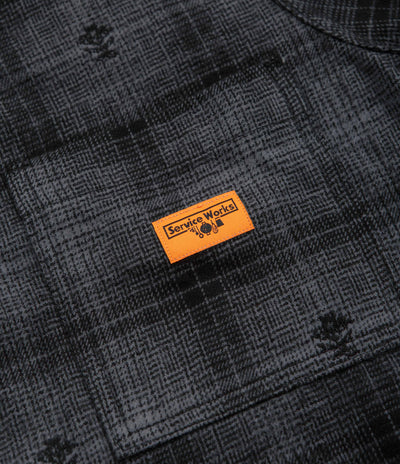 Service Works Thistle Plaid FOH Jacket - Black