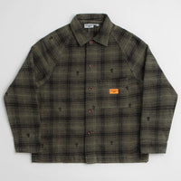 Service Works Thistle Plaid FOH Jacket in Olive thumbnail