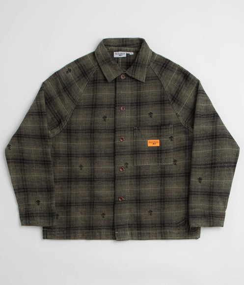 Service Works Thistle Plaid FOH Jacket - Olive