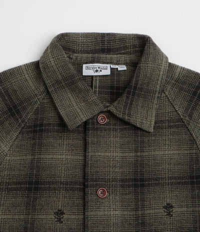 Service Works Thistle Plaid FOH Jacket in Olive