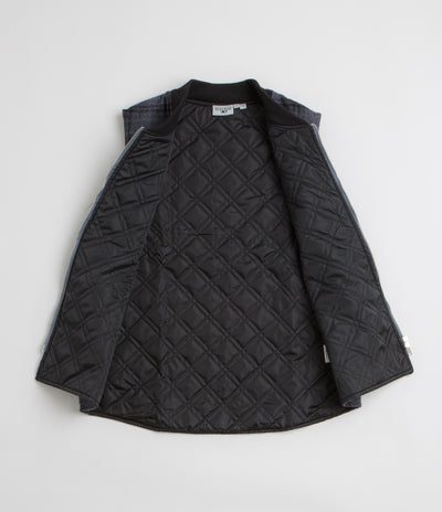 Service Works Thistle Plaid Work Vest - Black