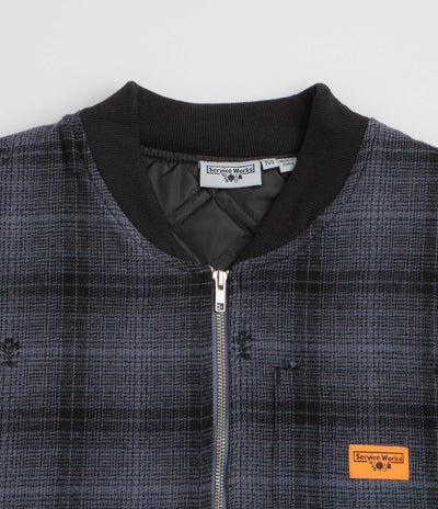 Service Works Thistle Plaid Work Vest - Black