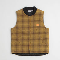 Service Works Thistle Plaid Work Vest - Ochre thumbnail