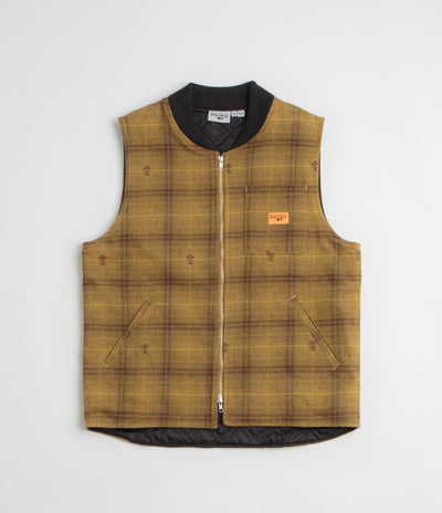 Service Works Thistle Plaid Work Vest - Ochre