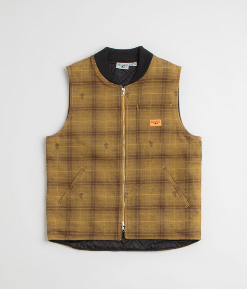 Service Works Thistle Plaid Work Vest - Ochre