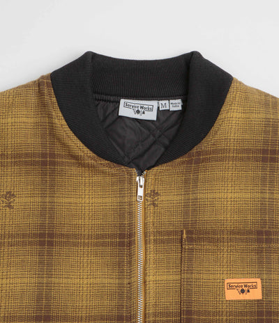 Service Works Thistle Plaid Work Vest - Ochre