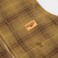 Service Works Thistle Plaid Work Vest - Ochre thumbnail