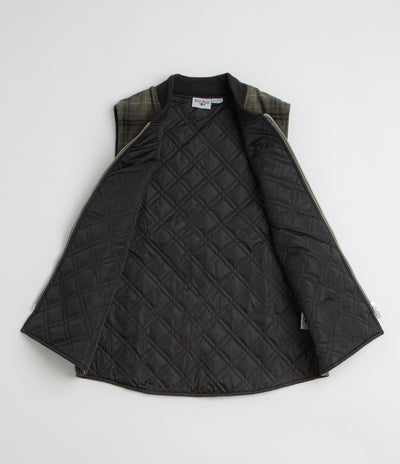 Service Works Thistle Plaid Work Vest - Olive