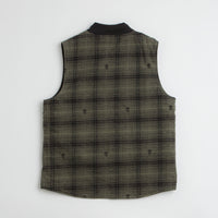 Service Works Thistle Plaid Work Vest - Olive thumbnail