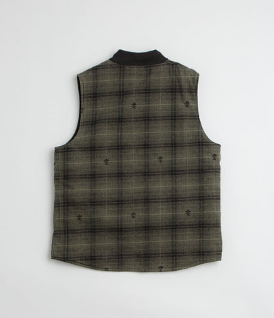 Service Works Thistle Plaid Work Vest - Olive