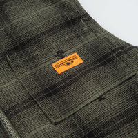 Service Works Thistle Plaid Work Vest - Olive thumbnail