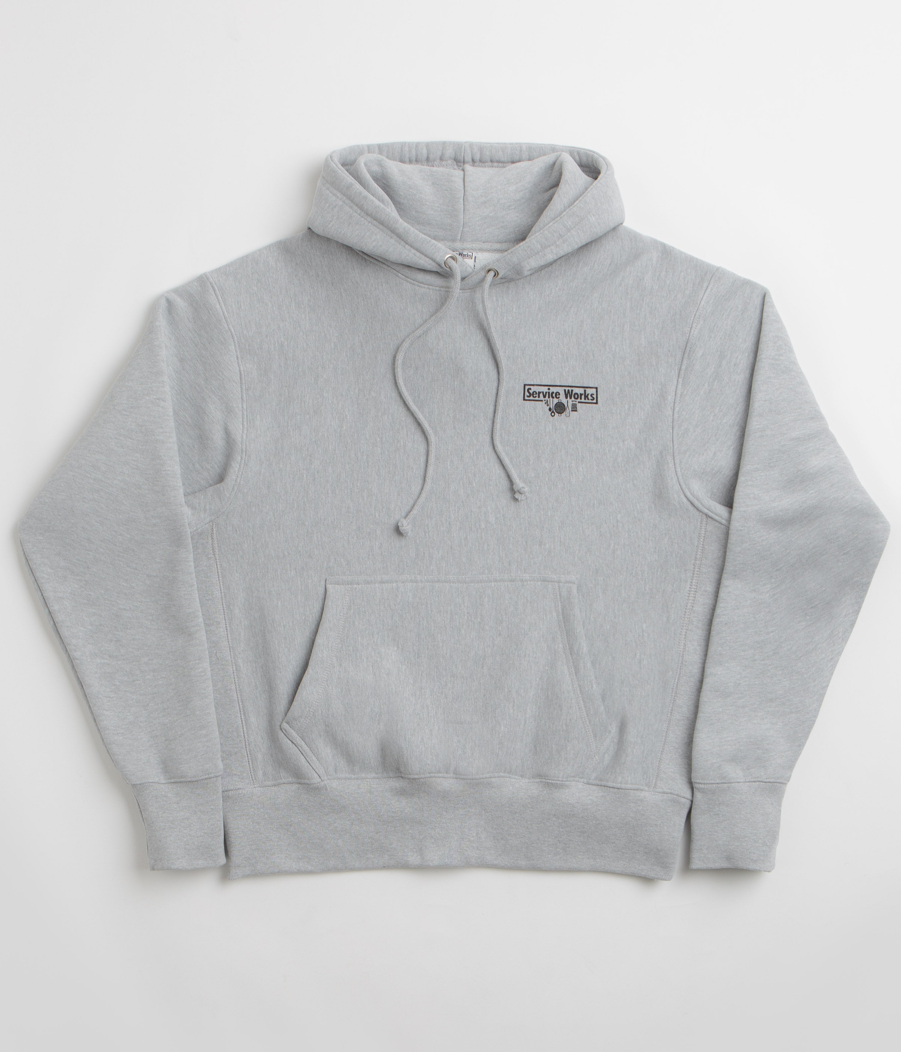 Service Works Trademark Hoodie in Heather Grey