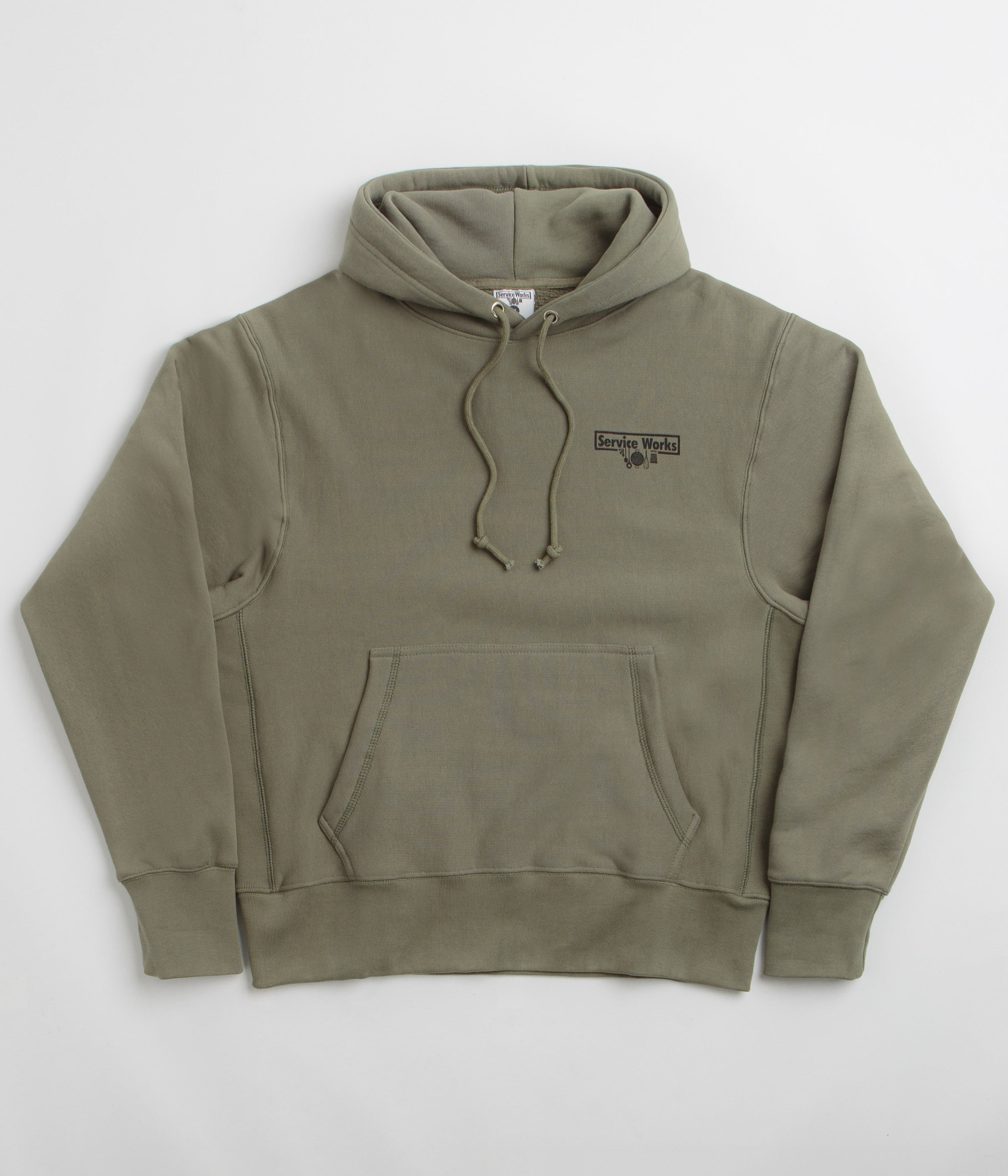 Service Works Trademark Hoodie in Olive