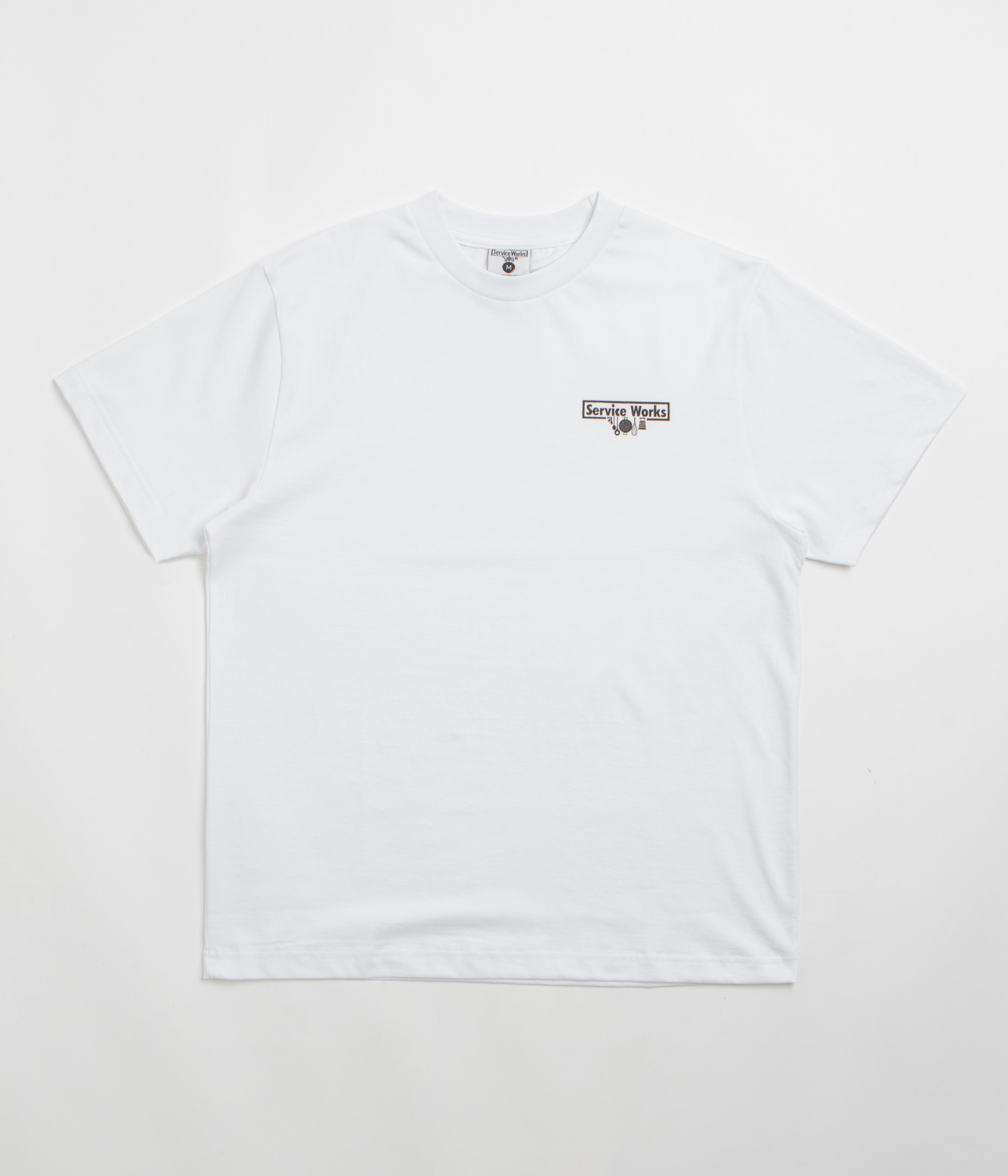 Service Works Trademark T-Shirt in White and Black