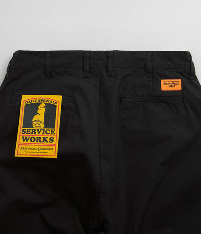 Service Works Twill Part Timer Pants - Black
