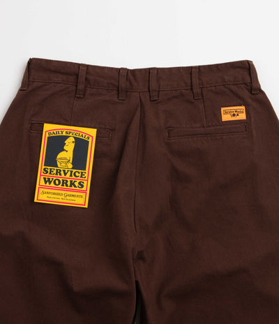 Service Works Twill Part Timer Pants - Brown