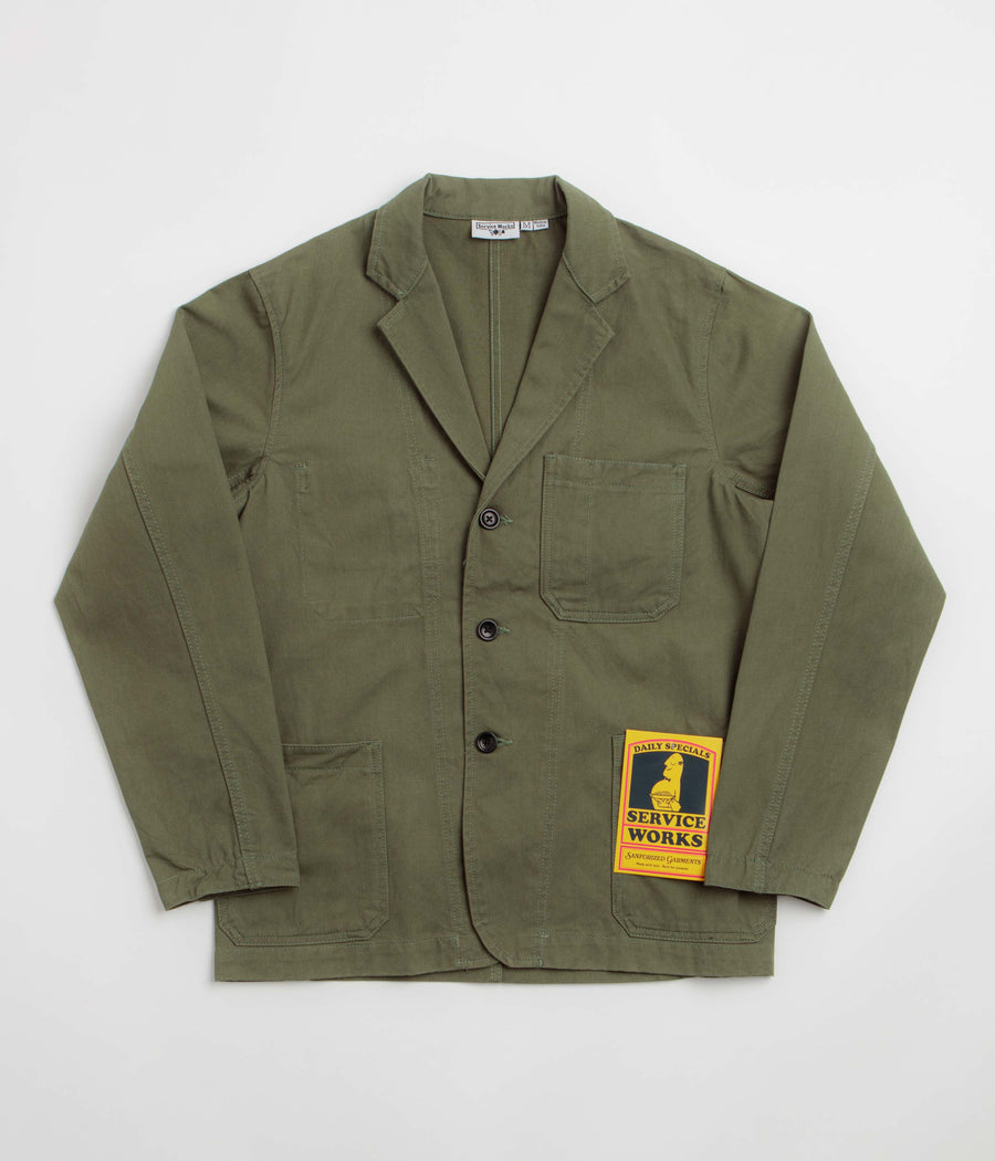 Service Works Twill Server Suit Jacket - Olive