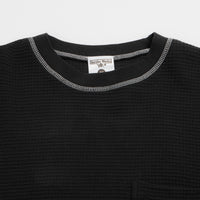 Service Works Waffle Contrast Thermal Long Sleeve T-Shirt - Black / White thumbnail
