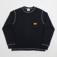 Service Works Waffle Contrast Thermal Long Sleeve T-Shirt - Navy / Blue thumbnail