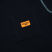 Service Works Waffle Contrast Thermal Long Sleeve T-Shirt - Navy / Blue thumbnail