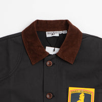 Service Works Waxed Barn Coat - Black thumbnail