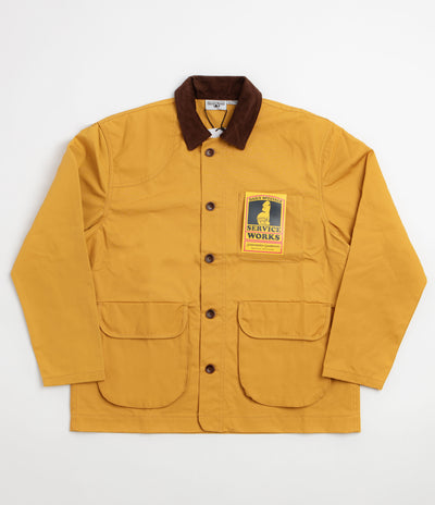 Service Works Waxed Barn Coat - Ochre