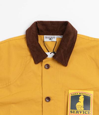 Service Works Waxed Barn Coat - Ochre